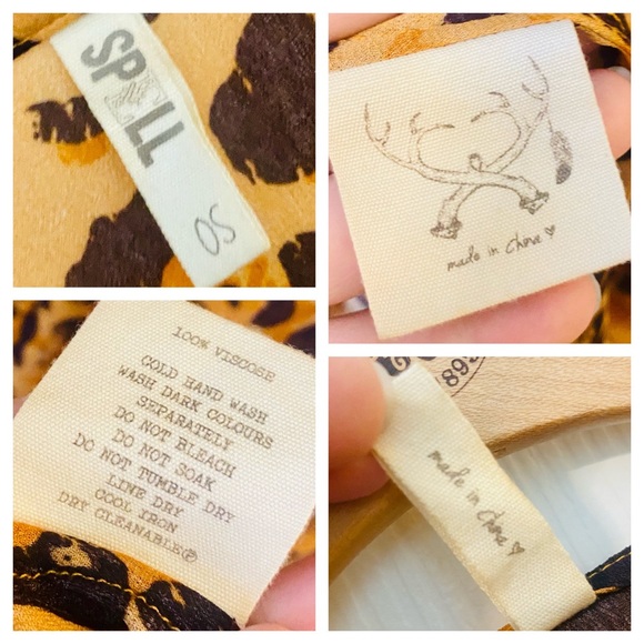 EUC Spell & the Gypsy Collective Amber Wild Ones Duster/Kimono - Picture 14 of 14